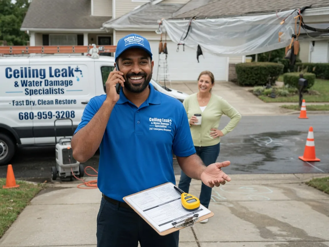 Ceiling Leak Cleanup Kanawha, IA FAQs